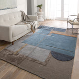 Jaipur Living Iconic Perpetual ICO15 Handmade Hand Tufted Indoor Rug Blue 9' x 12'