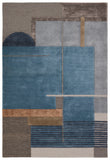 Jaipur Living Iconic Perpetual ICO15 Handmade Hand Tufted Indoor Rug Blue 9' x 12'