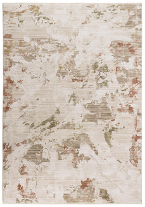 Rizzy Iconic ICO759 Power Loomed Contemporary/Modern Polyester/Propylene Rug Ivory 8'10" x 11'10"