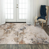 Rizzy Iconic ICO762 Power Loomed Contemporary/Modern Polyester/Propylene Rug Natural  8'10" x 11'10"