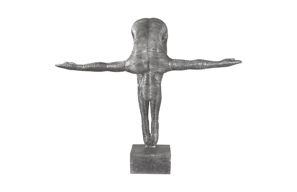 Phillips Collection Diving Sculpture by Timbul Raharjo - Handcrafted Aluminum Art Piece for Modern & Eclectic Spaces ID100686