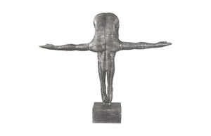 Phillips Collection Diving Sculpture by Timbul Raharjo - Handcrafted Aluminum Art Piece for Modern & Eclectic Spaces ID100686