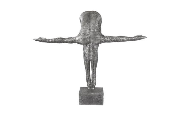 Phillips Collection Diving Sculpture by Timbul Raharjo - Handcrafted Aluminum Art Piece for Modern & Eclectic Spaces ID100686