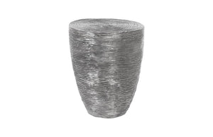Phillips Collection Ripple Sculptural Aluminum Side Table with Striated Texture for Modern Living Spaces ID100694