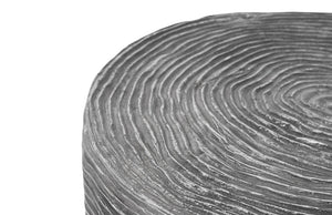 Phillips Collection Ripple Sculptural Aluminum Side Table with Striated Texture for Modern Living Spaces ID100694
