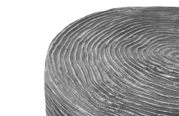 Phillips Collection Ripple Sculptural Aluminum Side Table with Striated Texture for Modern Living Spaces ID100694