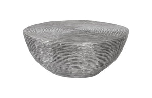 Phillips Collection Ripple Cast Aluminum Square Coffee Table with Textured Dual Tone Finish for Modern Living ID100697