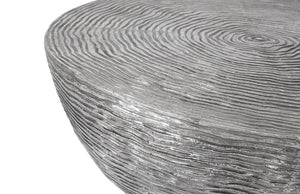 Phillips Collection Ripple Cast Aluminum Square Coffee Table with Textured Dual Tone Finish for Modern Living ID100697