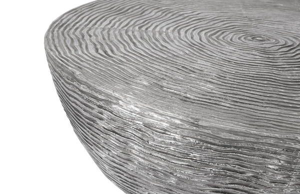 Phillips Collection Ripple Cast Aluminum Square Coffee Table with Textured Dual Tone Finish for Modern Living ID100697