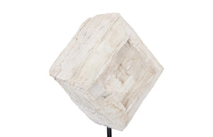 Phillips Collection Eroded Wood Block on Stand - Unique Nature-Inspired Sculpture for Modern Coastal Decor Accents ID102135