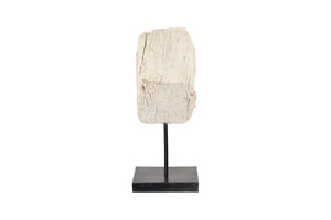 Phillips Collection Eroded Wood Block on Stand - Unique Nature-Inspired Sculpture for Modern Coastal Decor Accents ID102135