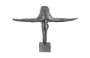 Phillips Collection Diving Sculpture: Modern Aluminum Decor Piece with Striated Texture for Chic Home & Office Styling ID103557