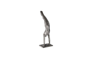 Phillips Collection Handstand Sculpture - Striking Aluminum Art Piece Showcasing Athletic Elegance And Modern Design Silver,Gray Metal ,Aluminum Id105376