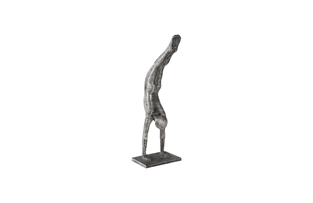 Phillips Collection Handstand Sculpture – Striking Aluminum Art Piece Showcasing Athletic Grace for Modern Interiors Small ID105376