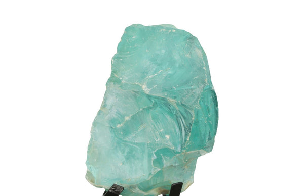 Phillips Collection Refractory Glass Sculpture: Luminous Art Piece With Natural Character And Contemporary Elegance Blue Glass Id111093