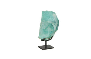 Phillips Collection Refractory Glass Sculpture: Luminous Art Piece With Natural Character And Contemporary Elegance Blue Glass Id111093