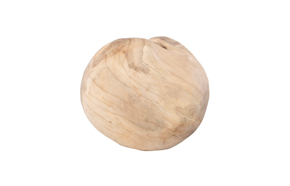 Phillips Collection Teak Wood Ball Sculpture - Artisan-Crafted Bleached Sphere for Elegant Home Decor & Accent Pieces ID111476