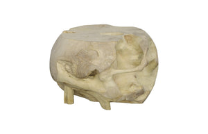 Phillips Collection Teak Wood Ball Sculpture - Unique Art Piece With Natural Elegance For Organic Home Decor Accents Off White Wood ,Teak Id111478