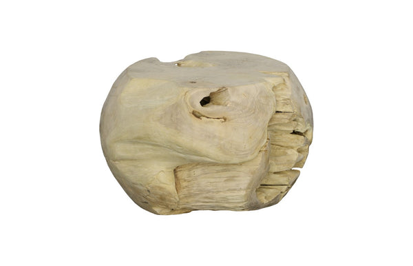 Phillips Collection Teak Wood Ball Sculpture - Unique Art Piece With Natural Elegance For Organic Home Decor Accents Off White Wood ,Teak Id111478