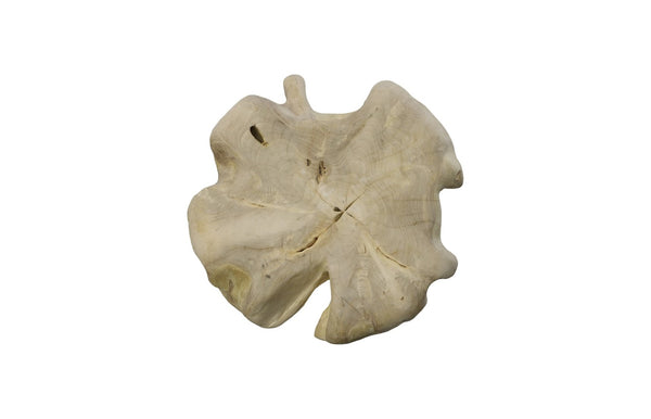 Phillips Collection Teak Wood Coffee Table – Bleached Round Design For Modern Farmhouse & Industrial Chic Interiors Off White Wood ,Teak Id111480