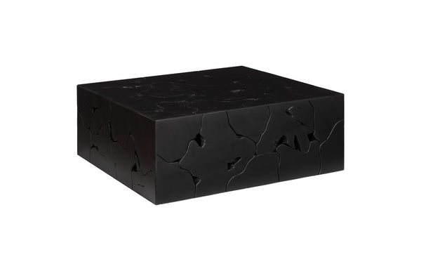 Phillips Collection Teak Slice Coffee Table - Handcrafted Unique Design For Modern Homes, Perfect For Any Style Black Wood ,Teak Id112145