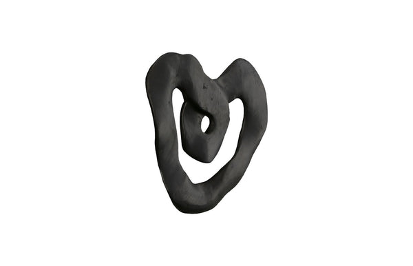 Phillips Collection Swirl Wall Tile - Modern Organic Decor with Playful Charm for Stunning Home Interiors and Galleries Teak Wood, Assorted, Black ID112232