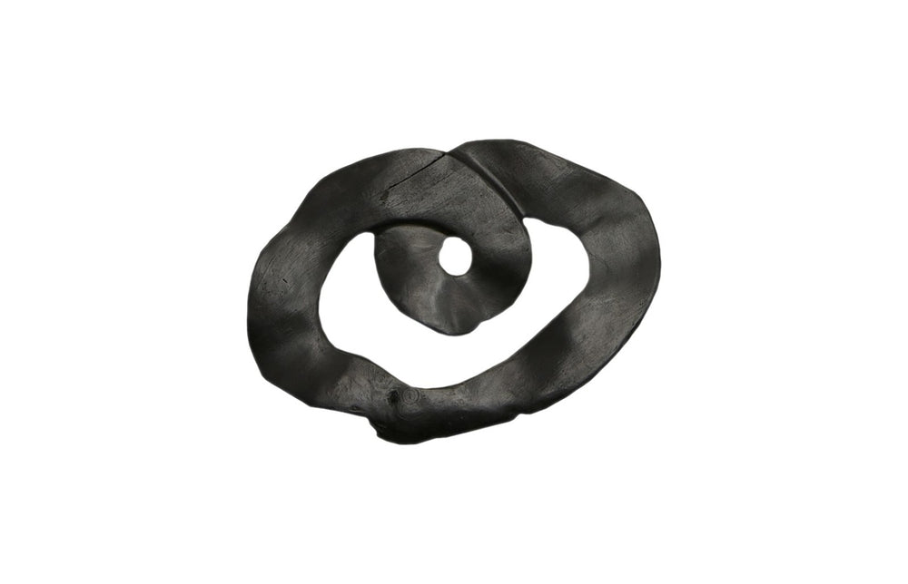 Phillips Collection Swirl Wall Tile - Modern Organic Decor with Playful Charm for Stunning Home Interiors and Galleries Teak Wood, Assorted, Black ID112232
