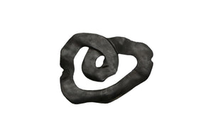 Phillips Collection Swirl Wall Tile - Modern Organic Decor with Playful Charm for Stunning Home Interiors and Galleries Teak Wood, Assorted, Black ID112232