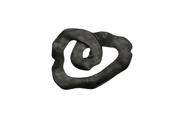 Phillips Collection Swirl Wall Tile - Modern Organic Decor with Playful Charm for Stunning Home Interiors and Galleries Teak Wood, Assorted, Black ID112232