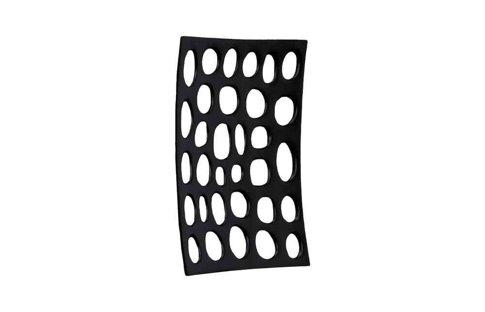 Phillips Collection Polka Dot Wall Tile, Black - Handcrafted Resin Sculpture For Stunning Accent Walls & Gallery Displays Black Resin Id112735