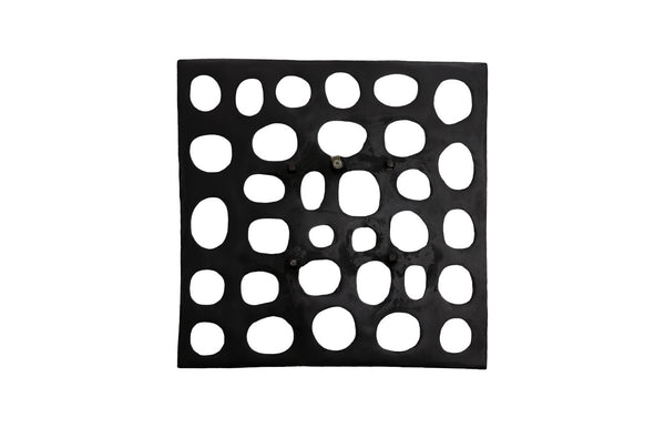 Phillips Collection Polka Dot Wall Tile, Black - Handcrafted Resin Sculpture For Stunning Accent Walls & Gallery Displays Black Resin Id112735