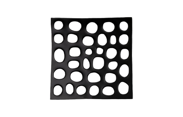Phillips Collection Polka Dot Wall Tile, Black - Handcrafted Resin Sculpture For Stunning Accent Walls & Gallery Displays Black Resin Id112735