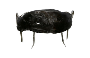 Phillips Collection Graven Live Edge Bench In Black - Unique Reclaimed Teak With Sculptural Stainless Steel Legs Brown,Black Wood ,Teak Id112788