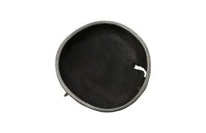 Phillips Collection Graven Table Top Bowl - Unique Black Teak Wood & Sculptural Stainless Steel Legs For Bold Decor Black,Silver Wood ,Teak Id112791