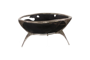 Phillips Collection Graven Table Top Bowl - Handcrafted Organic Modern Design with Reclaimed Teak & Steel Legs ID112791