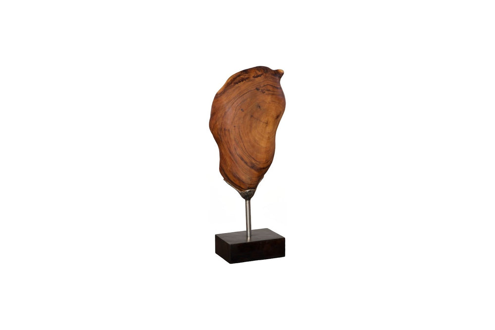 Phillips Collection Metallurgy Wood Sculpture - Handcrafted Suar Wood Art Piece with Elegant Curves for Unique Decor ID112794