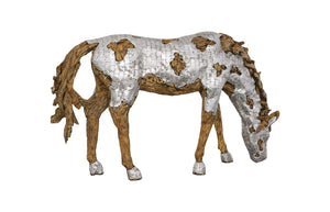 Phillips Collection Mustang Horse Armored Sculpture by Timbul Raharjo - Stunning Artistry for Home or Office Décor Grazing ID113409