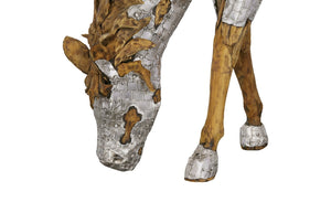 Phillips Collection Mustang Horse Armored Sculpture by Timbul Raharjo - Stunning Artistry for Home or Office Décor Grazing ID113409
