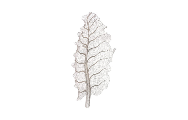 Phillips Collection Metallurgy Leaf Wall Art - Stunning Stainless Steel Decor With Unique Texture & Elegant Design Silver Metal ,Stainless Steel Id113684