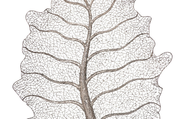 Phillips Collection Metallurgy Leaf Wall Art - Stunning Stainless Steel Decor With Unique Texture & Elegant Design Silver Metal ,Stainless Steel Id113684
