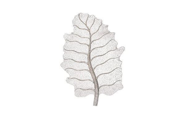 Phillips Collection Metallurgy Leaf Wall Art - Stunning Stainless Steel Decor With Unique Texture & Elegant Design Silver Metal ,Stainless Steel Id113684