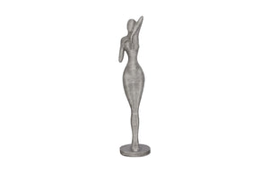 Phillips Collection Admiring Modern Aluminum Sculpture - Striking Entryway Art with Textured Depth & Vintage Charm ID113921