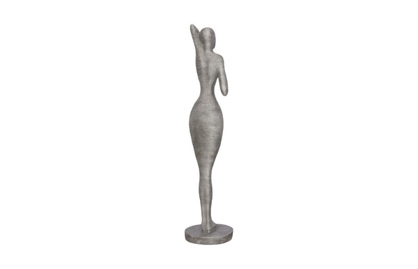 Phillips Collection Admiring Modern Aluminum Sculpture - Striking Entryway Art with Textured Depth & Vintage Charm ID113921