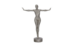 Phillips Collection Outstretched Arms Standing Sculpture - Striking Modern Aluminum Art for Contemporary Spaces ID113922