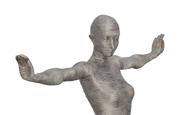 Phillips Collection Outstretched Arms Standing Sculpture - Striking Modern Aluminum Art for Contemporary Spaces ID113922