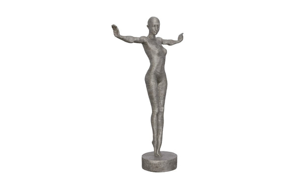 Phillips Collection Outstretched Arms Standing Sculpture - Striking Modern Aluminum Art for Contemporary Spaces ID113922