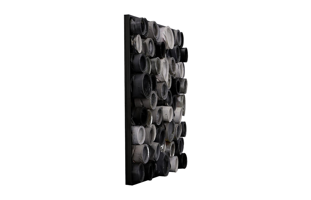 Phillips Collection Paint Can Wall Art - Unique Recycled Metal Square Design in Contemporary Neutral Tones for Eco Chic Decor Mixed Neutrals, Assorted LG ID113928