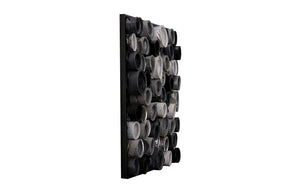 Phillips Collection Paint Can Wall Art - Unique Recycled Metal Square Design in Contemporary Neutral Tones for Eco Chic Decor Mixed Neutrals, Assorted LG ID113928