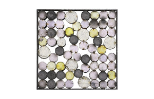 Phillips Collection Paint Can Wall Art - Unique Recycled Metal Square Design in Contemporary Neutral Tones for Eco Chic Decor Mixed Neutrals, Assorted LG ID113928