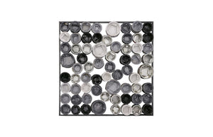 Phillips Collection Paint Can Wall Art - Unique Recycled Metal Square Design in Contemporary Neutral Tones for Eco Chic Decor Mixed Neutrals, Assorted LG ID113928